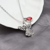 BNQL Guardian Angel Birthstone Necklace 12 Months Birthstone Pendants Angel