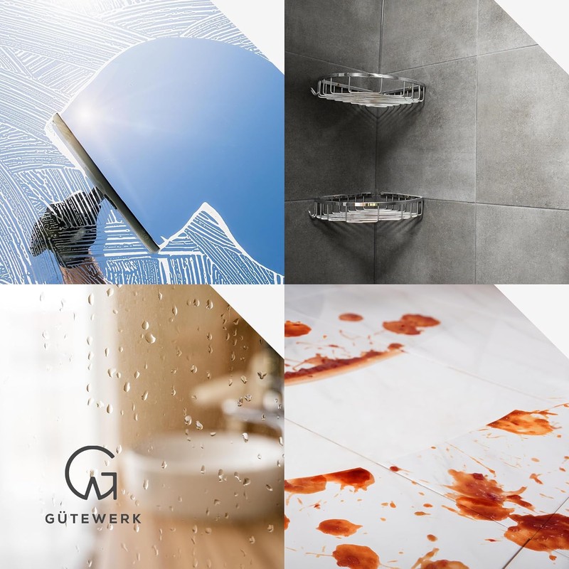GÜTEWERK 2× Microfibre Cloths – Accessory for 11" Squeegee –