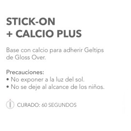 Gloss Over Pegamento Para Uñas Gel Tip Con Calcio Gloss Over Stick On