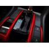 2Pcs ABS Red Interior Gear Shift Panel Frame Cover Decals