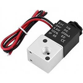 DC 24V 1/8" BSPT 3 Way 2 Position Pneumatic Electric Solenoid Air Valve