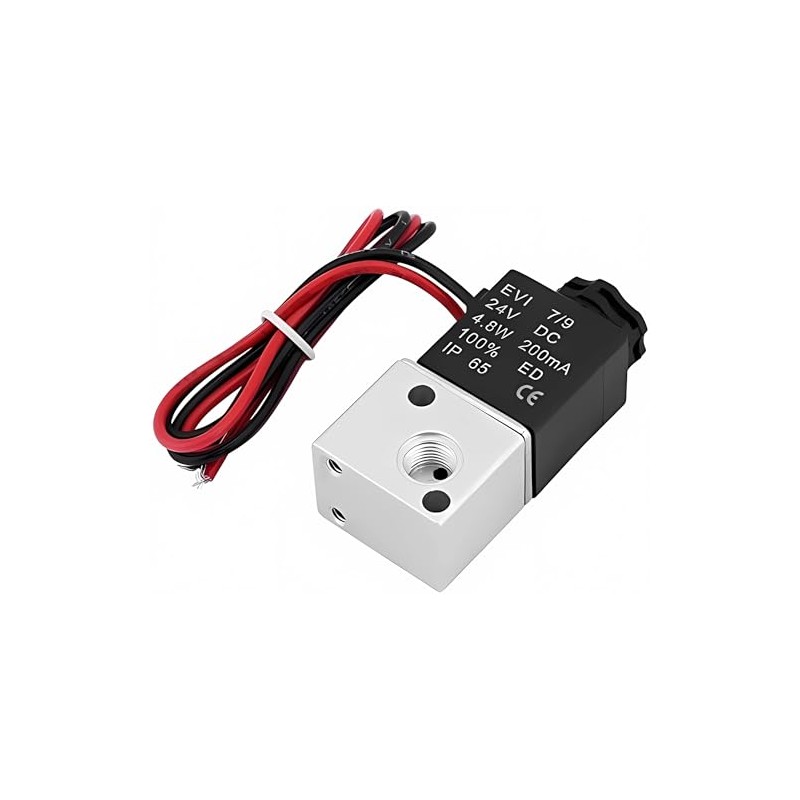 DC 24V 1/8" BSPT 3 Way 2 Position Pneumatic Electric