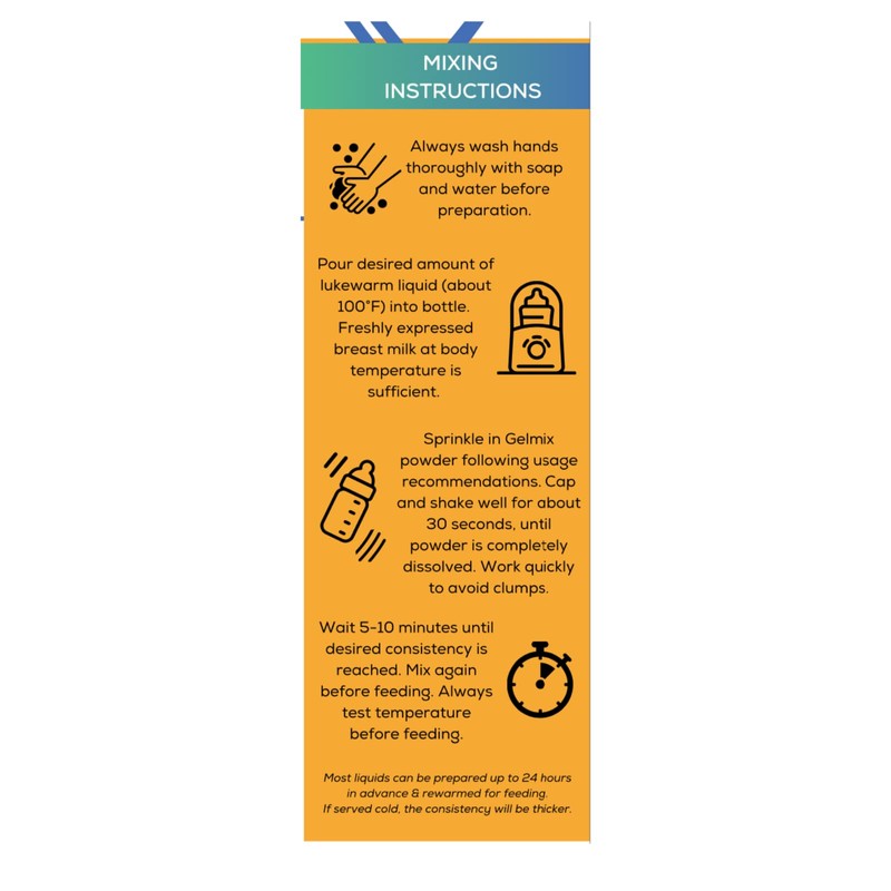 Gelmix Infant Thickener for Breast Milk & Formula, 4.4 oz