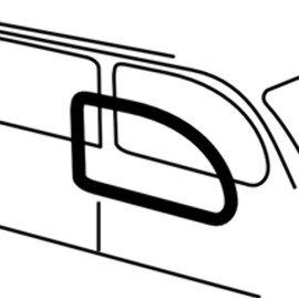 Cal-Look Quarter Window Seals, for Beetle 65-77, 2 Pieces, Compatible with Dune Buggy