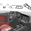 Jimen Fit for Dodge Challenger 2015-2023, 9PCS Carbon Fiber Interior