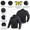 ALPHA CYCLE GEAR HI VIS MESH MOTORCYCLE JACKET FOR MENS