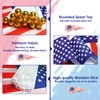 Ahfulife 15 Pcs Small American Flags on Stick, Pre-assembled Small