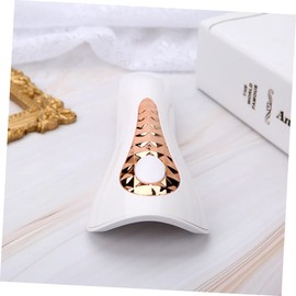 TOVINANNA 1Pc Portable Nail Dryer with Dual Light Source for Quick Drying Creative Manicure Lamp for Home Salon Use Energy Efficient Compact Design in Golden White