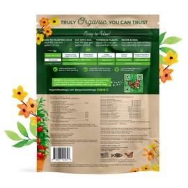 Organic Plant Magic - Truly Organic™ Slow Release Granular Fertilizer : Long-Lasting Plant Food Granules - Indoor & Outdoor Flowers, Vegetable Gardens, Fruit Trees, Shrubs, House Plants [One 4 lb Bag]