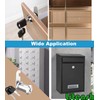 Litensh 35mm Security Mailbox Lock, Letter Post Box Lock, Cabinet