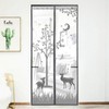 Deer Pattern Magnetic Front Door Mosquito Net Screen 90x200cm Mosquito Net