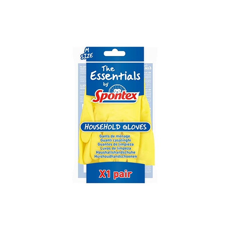Spontex Essentials Household Gloves Medium (12 Pairs)
