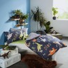 Erwin Müller Children's Reversible Bed Linen Flannelette Dark Blue Size
