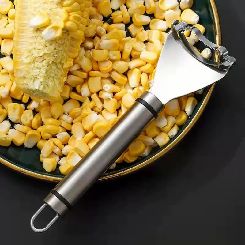 Corn Scraper,Stainless Steel Corn Peeler,Corn Cob Stripper,Corn Cob Thresher,Corn Kernel