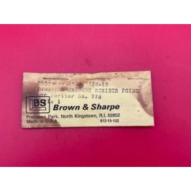 Brown & Sharpe 599-9778-12 Tungsten Carbide Point for Scriber 778 IN STOCK