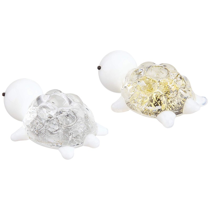 forkart cute handmade glassware gold turtle silver turtle