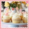 400 Pcs Spring Daisy Cocktail Picks Flower Bamboo Toothpicks Daisy