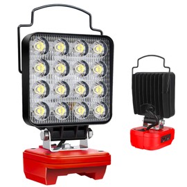 Fiihio Portable LED Work Light Compatible with Craftsman V20 Battery, 48W 4200LM Cordless Flood Light with USB & Type-C Ports, Low Voltage Protection, for Job Site Lighting, Camping (No Battery)