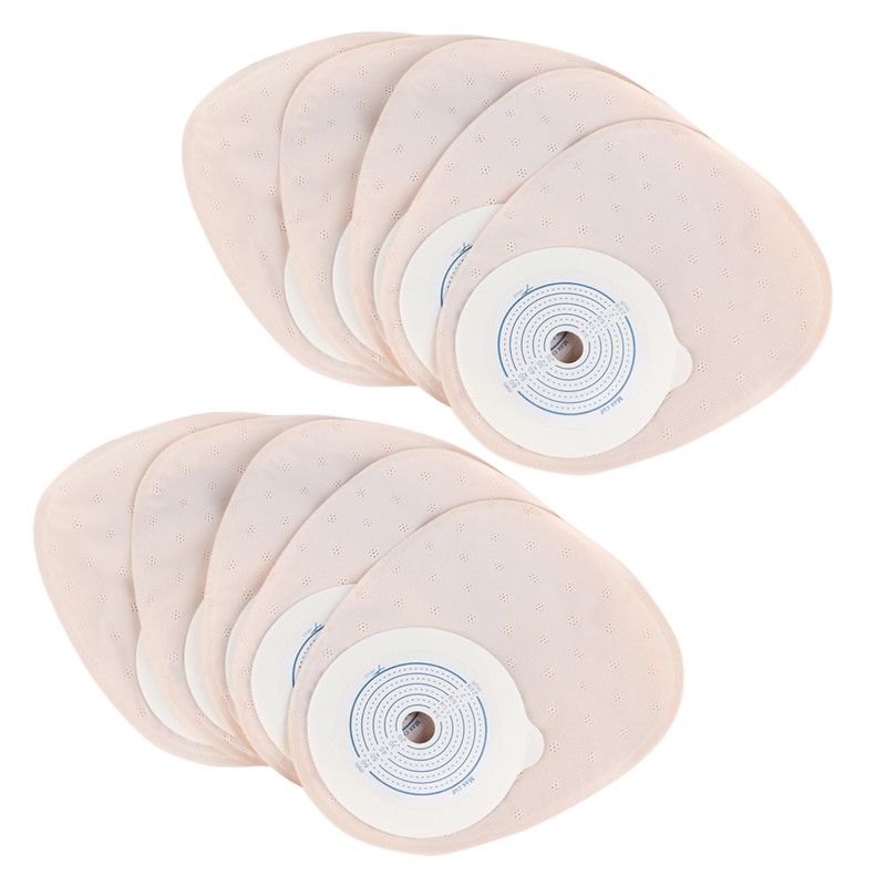 10pcs pack One piece System Ostomy Bag Medicals Drainable Pouch