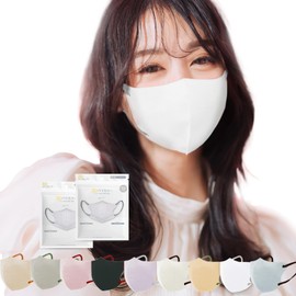 [ＬｉｌｙＮａ] マスク 20枚入(10枚×2パック) 【春向け乾燥肌の不快感ヘ改良】不織布 小顔3D 定番 立体 バイカラー 耳が痛くならない 立体 くちばし 血色マスク カラー 使い捨てマスク 大容量 曇らない カラーマスク 男女兼用【適格請求書発行事業者】 (通常不織布, ホワイト)