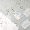 Smivyhp Pack of 8 Card Holder ID Transparent Card Case