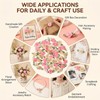 100 Pcs Mini Satin Ribbon Rose for Crafts