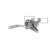 Alberts 326197 Garden Gate Latch Stainless Steel Plate Length 55