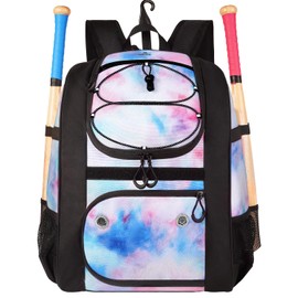 MATEIN Softball Bag, Lightweight Baseball Bat Backpack with Shoe Compartment, Baseball Bag with Fence Hook for TBall Bat & Equipment, Softball Gift Catchers Bags for Women Fit Batting Glove, Helmet