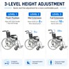 Wheelchair Handle Extenders, (400lbs Weight Capacity) Adjustable Wheel Chair Accessories