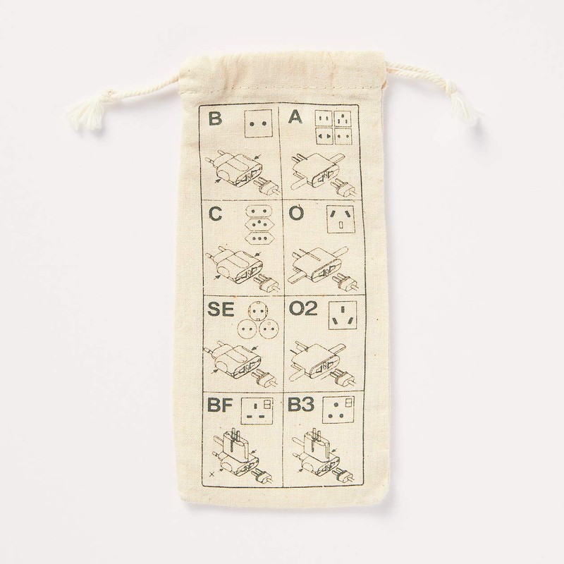 MUJI Travel Plug Adapter Travel Plug Adapter 18365739 White