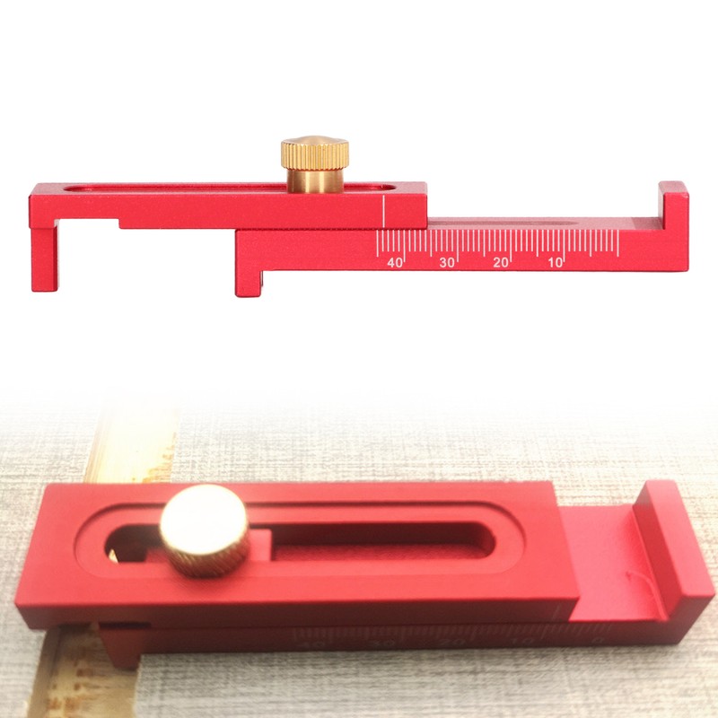 Depth Measuring Ruler Saw Gaps Gauge Aluminium Alloy 5‑40mm Tool