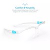 AccuMed 2-Pack Protective Transparent Face Shield with Glasses Frame (2-count)
