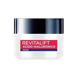 L'Oreal Paris Revitalift Ácido Hialurónico Crema de Noche Hidratante, Hidrata Intensamente y Rellena Líneas de Expresión, 50 ml