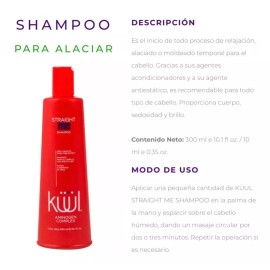 Küül Color System Kuul Straight Me Liso Anti Frizz Shampoo + Gel Alaciante