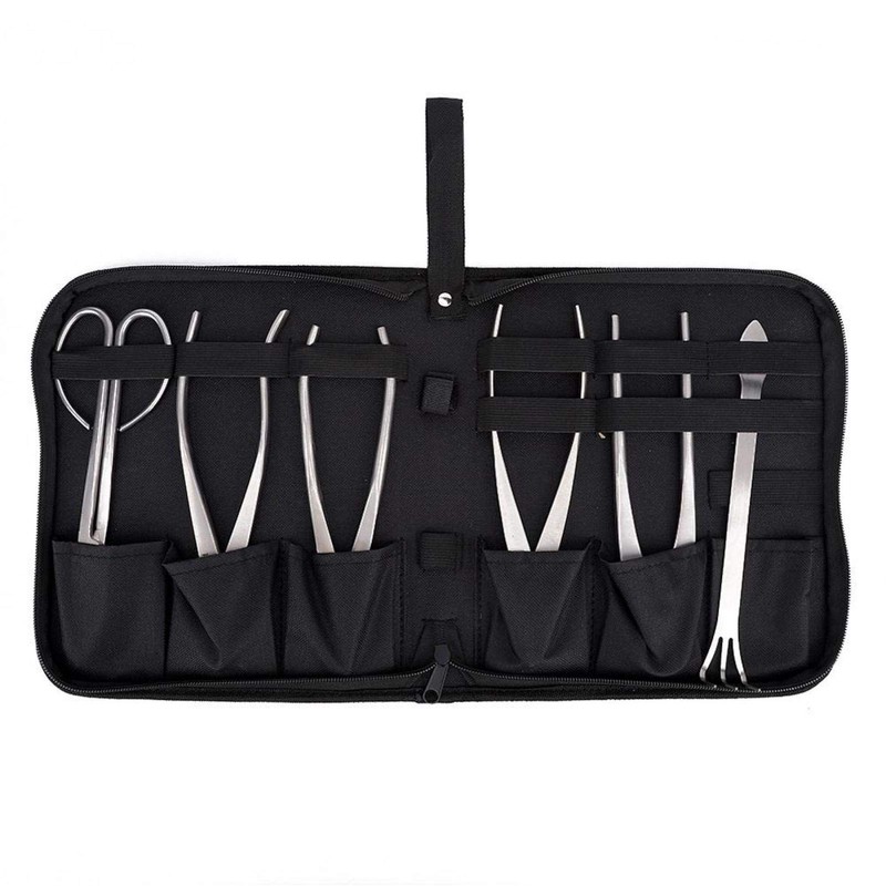Bonsai Tools Set, 6pcs Stainless Steel Bonsai Garden Plant Tree