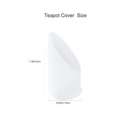 Coffeepot Teapot Spout Dustproof Protectors，Silicone Teapot Tea Pot Spout Cover Sleeve,Teapot Spout Protector pour water without dripping 3pcs White