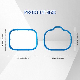 Tecledsn Intake Manifold Upper Lower Gasket Set, 5184562AC 5184331AC MS97204 Intake Plenum Gasket, Automotive Interior Accessories Rubber Sealing Gasket Plenum Kit Replacement for Dodge Chrysler
