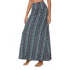 Women's Summer High Waist Boho Yoga Maxi Skirt Elastic Pull