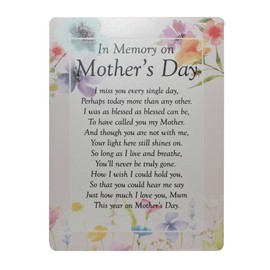 In Memory on Mother's Day Waterproof Graveside Memorial Card 16cm - 7720