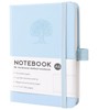 A6 Lined Hardcover Notebook, 192 Pages Journal Notebook with Elastic