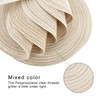 Round Braided Place Mat Set of 6 Cotton Placemats Washable