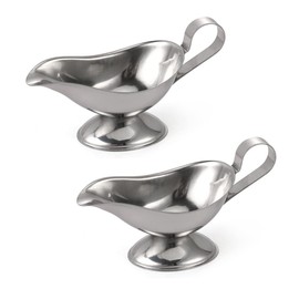 5 Ounce Food Grade Stainless Steel Gravy Boat for Juice Sauce Roasting Sauce, Pack of 2