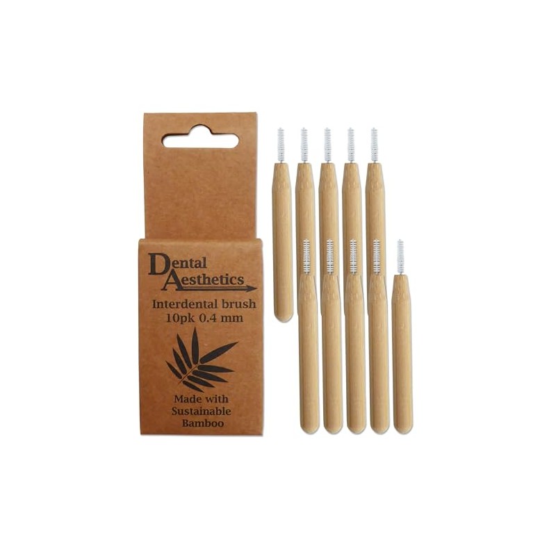 Bamboo Interdental Brushes 3 Packs ~ 10 Brushes Per Pack