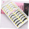 LALAFINA 20pairs Handmade Natural Curly Fake Eyelashes Upper Lower Mixed