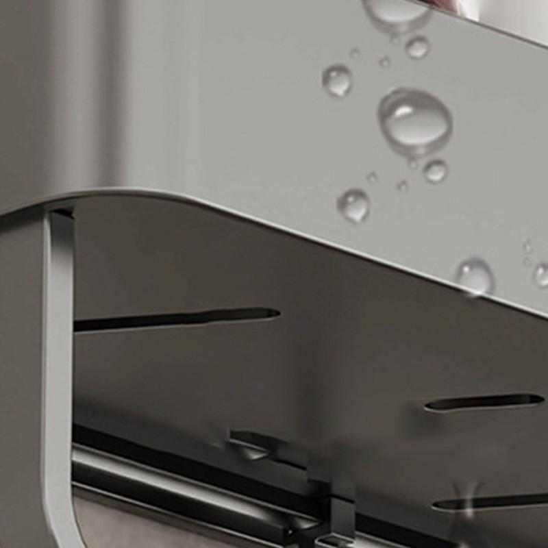 Wall Mounted Storage Shelves for Bathroom Space Aluminium Shower Storage