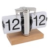 Retro Digital Flip Down Clock Flip Desk Clock Mechanical Battery