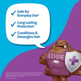 Nix Lice Prevention Daily Leave-In Spray for Kids, Long-Lasting Protection, Repels Superlice, 6 Fl Oz