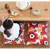Gold Cushion Cover Cotton Print Made in Japan (55x59, Wave