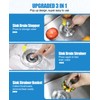 Abigio Kitchen Sink Drain Strainer Stainless Steel Stopper Anti-Clog Basket