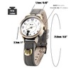 Cute Girls Ladies Watch,FQ234 Gray Genuine Leather Strap Girls Student